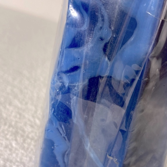 Vintage Blue Fathers Day Candle With Pewter Train Treasure Inside Candle - Picture 8 of 12